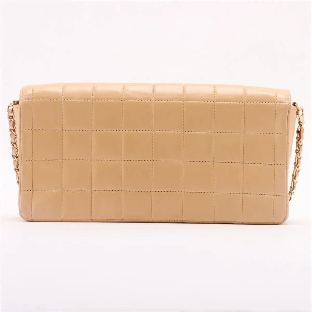 Chanel Beige Leather Shoulder Bag (Pre-Owned)