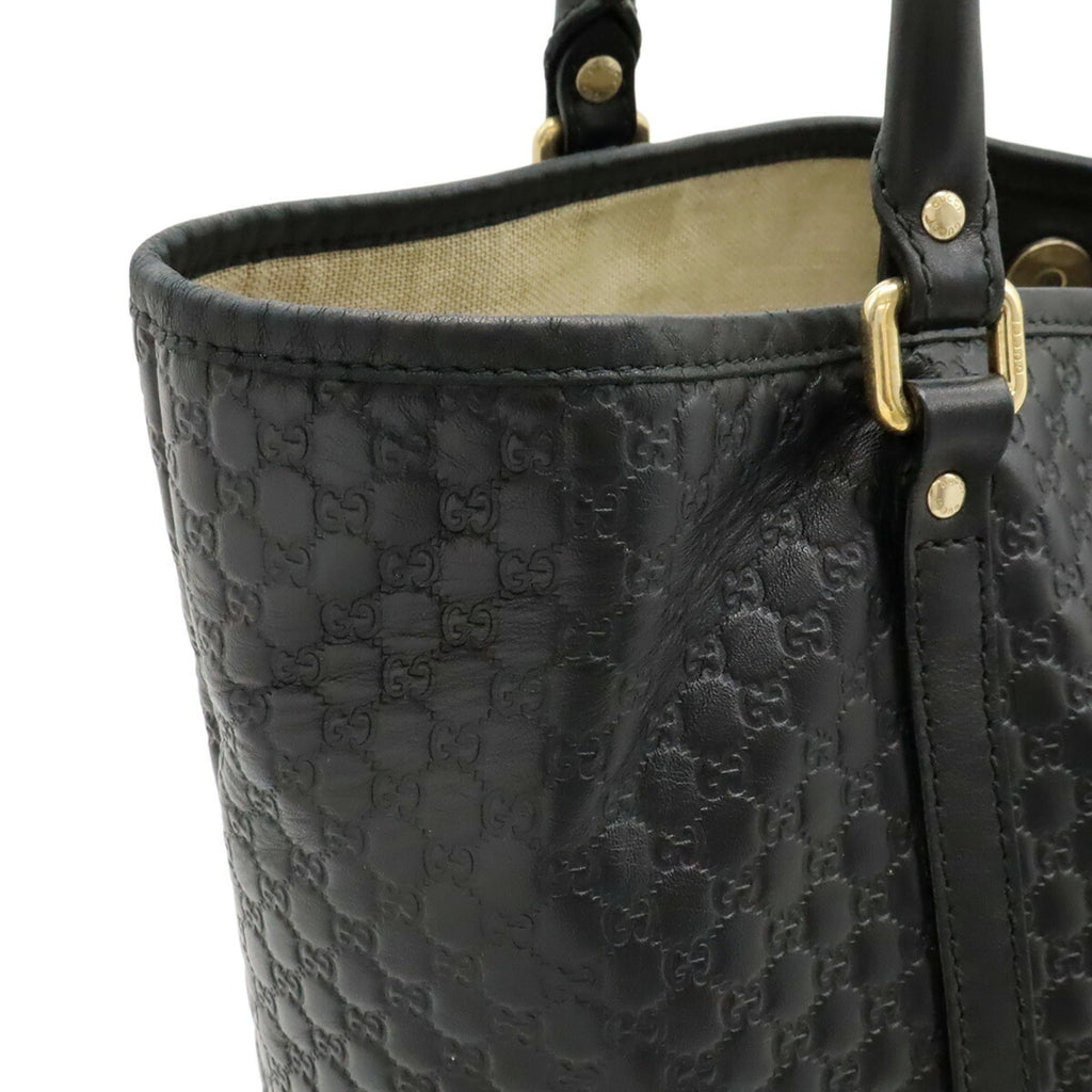 Gucci Microguccissima Black Micro Gg Leather Shoulder Bag Tote Bag (Pre-Owned)