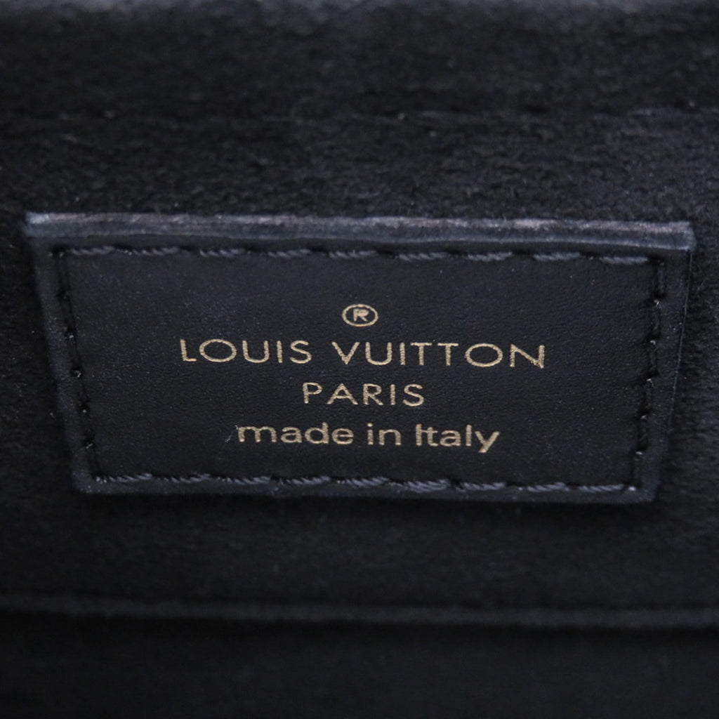 Louis Vuitton Black Noir Leather Handbag Shoulder Bag (Pre-Owned)