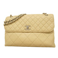 Chanel Beige Leather Shoulder Bag (Pre-Owned)