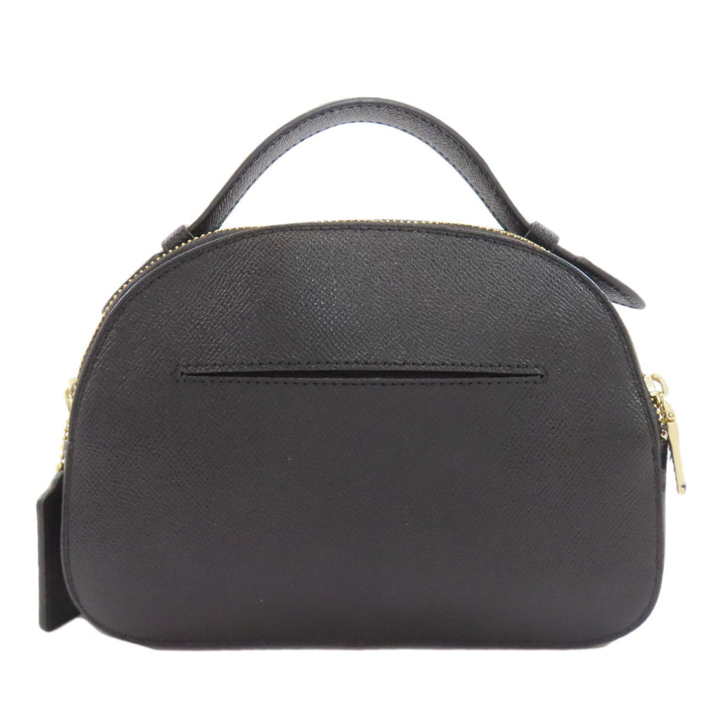 Coach Black Leather Handbag (Pre-Owned)