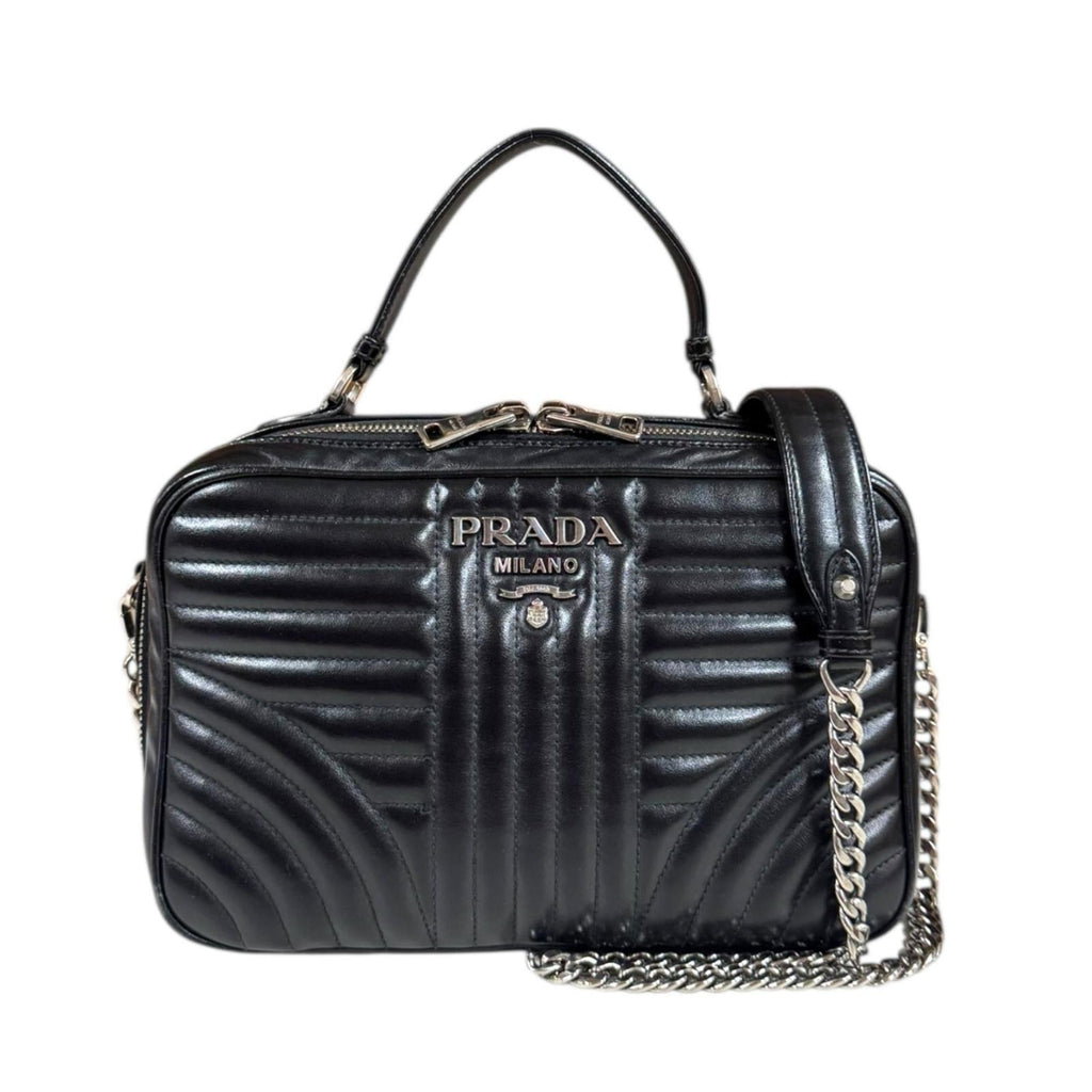 Prada Black Leather Shoulder Bag (Pre-Owned)