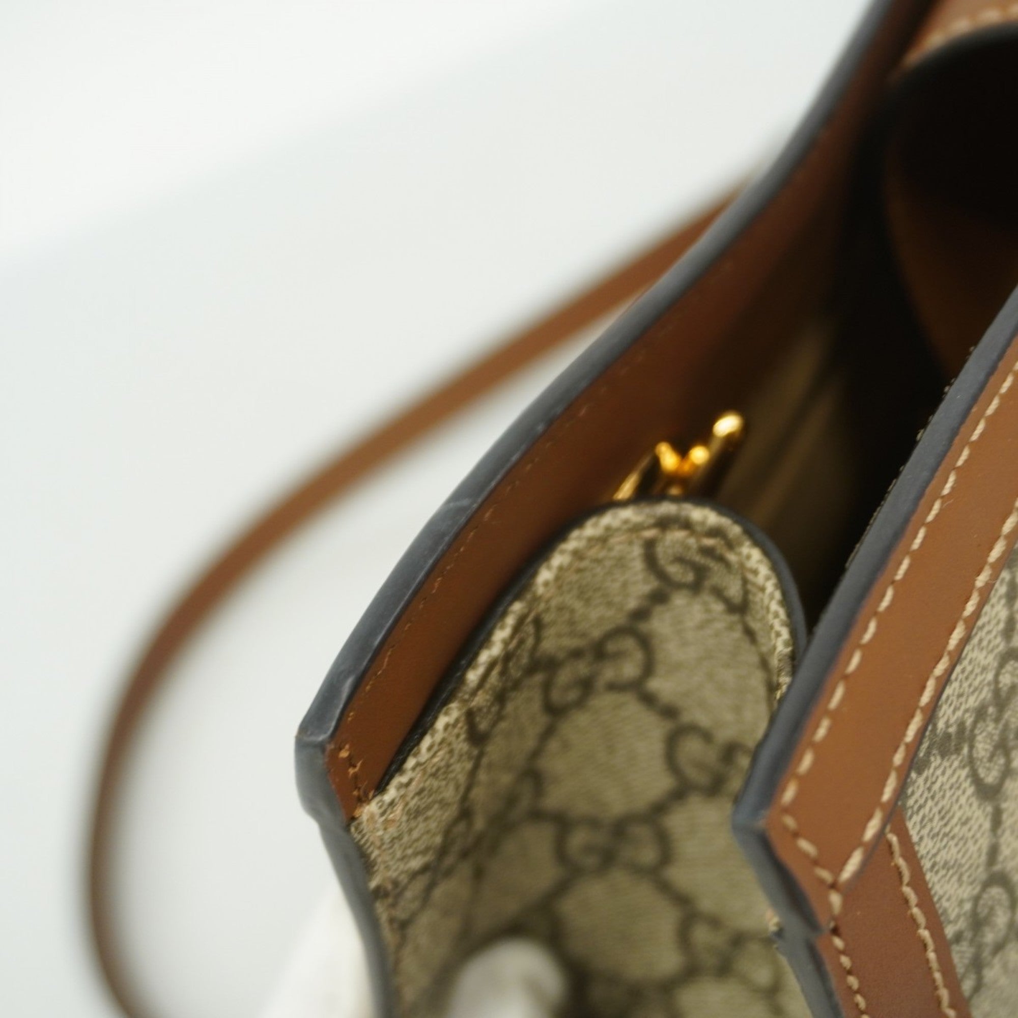 Gucci Brown Pvc Shoulder Bag (Pre-Owned)