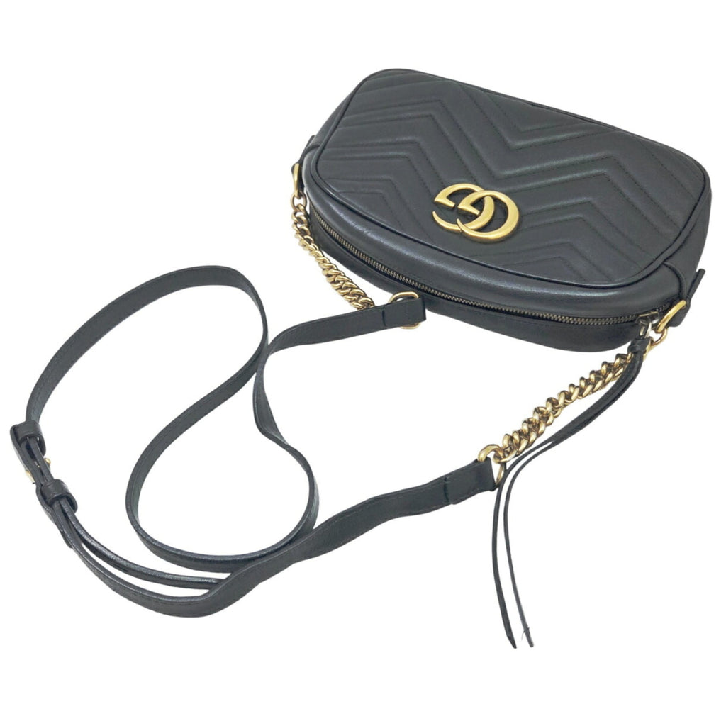 Gucci Black Leather Shoulder Bag (Pre-Owned)