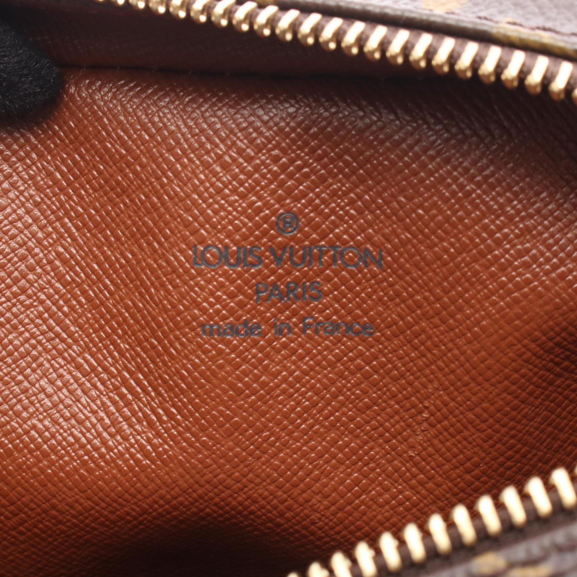 Louis Vuitton Brown Monogram Coated Canvas Leather Shoulder Bag (Pre-Owned)