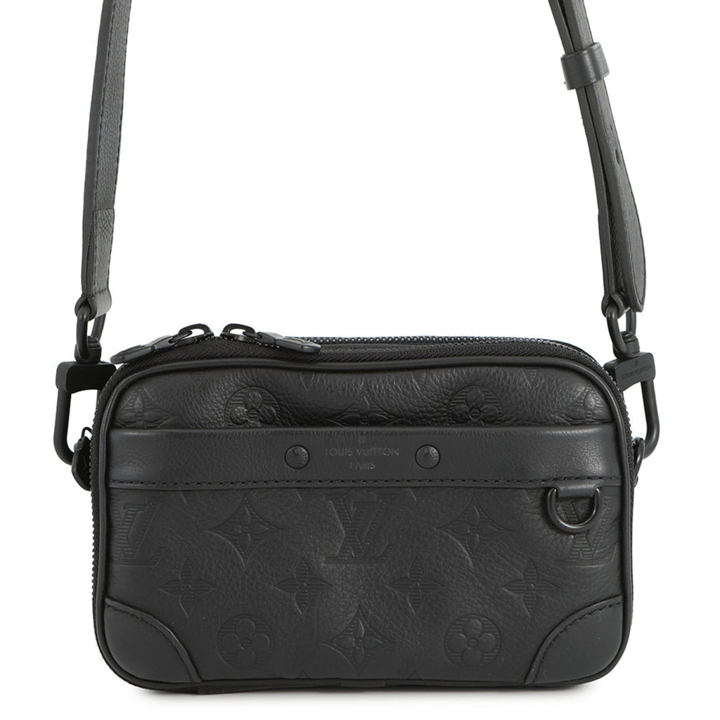Louis Vuitton Monogram Shadow Black Noir Monogram Shadow Shoulder Bag (Pre-Owned)