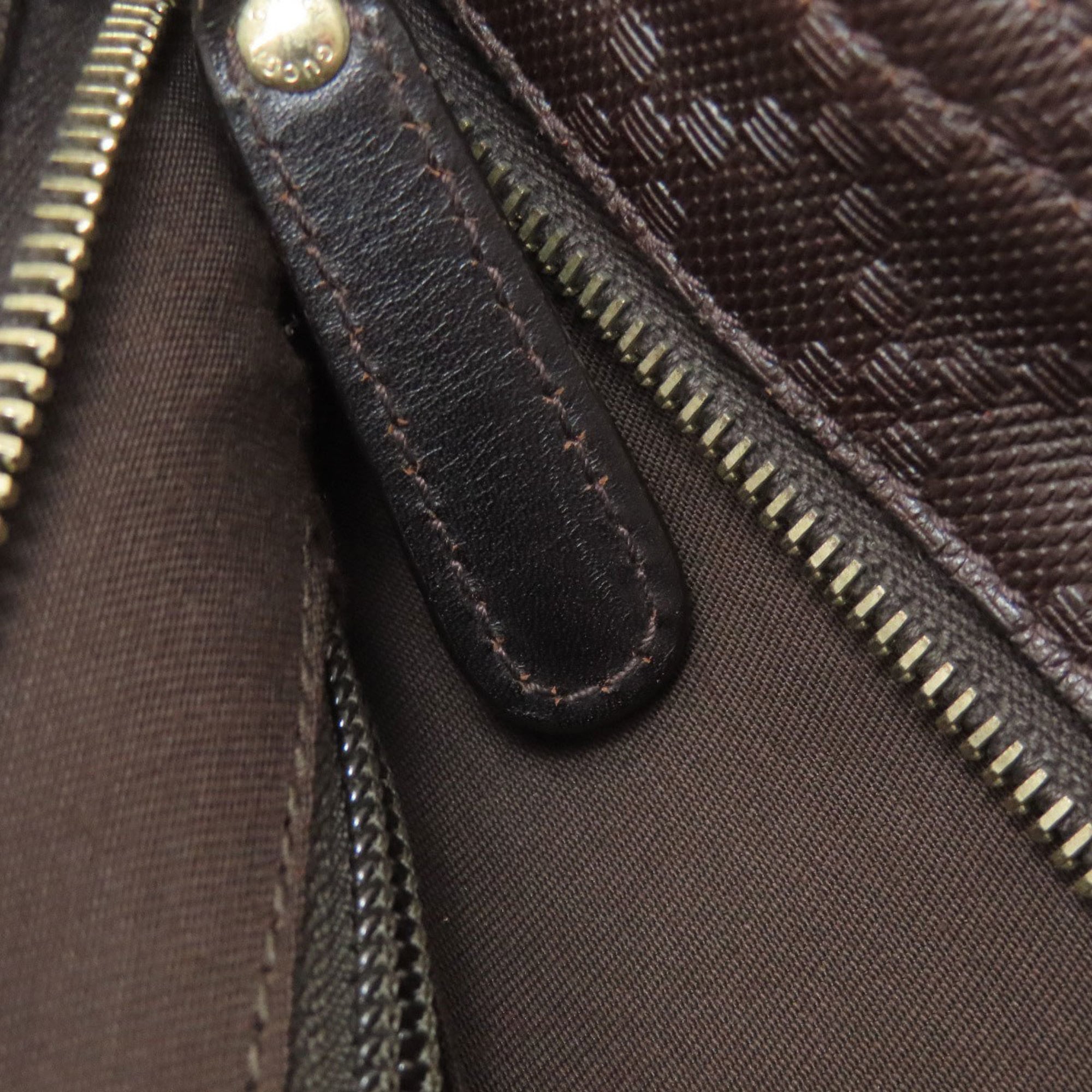 Gucci Brown Leather Shoulder Bag (Pre-Owned)