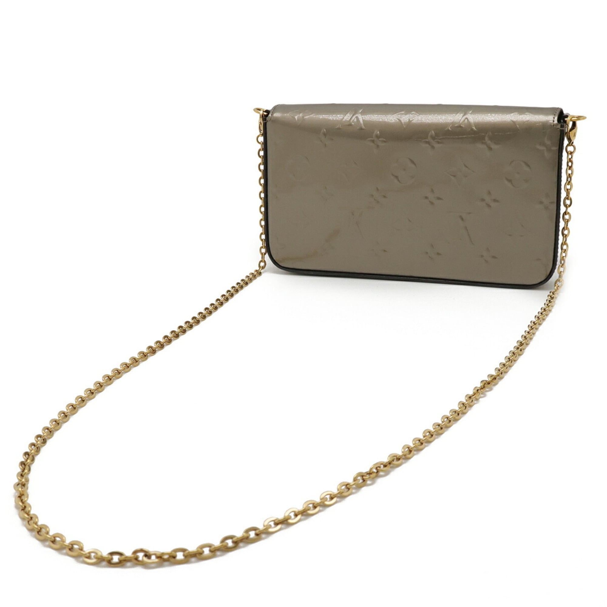 Louis Vuitton Gold Clutch Bag Pochette Shoulder Bag (Pre-Owned)