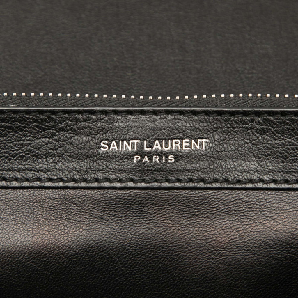 Saint Laurent Black Leather Handbag Shoulder Bag (Pre-Owned)