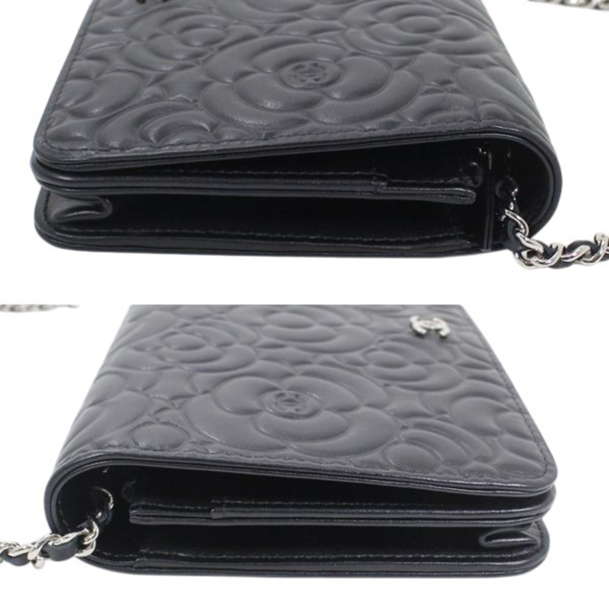 Chanel Black Leather Shoulder Bag (Pre-Owned)