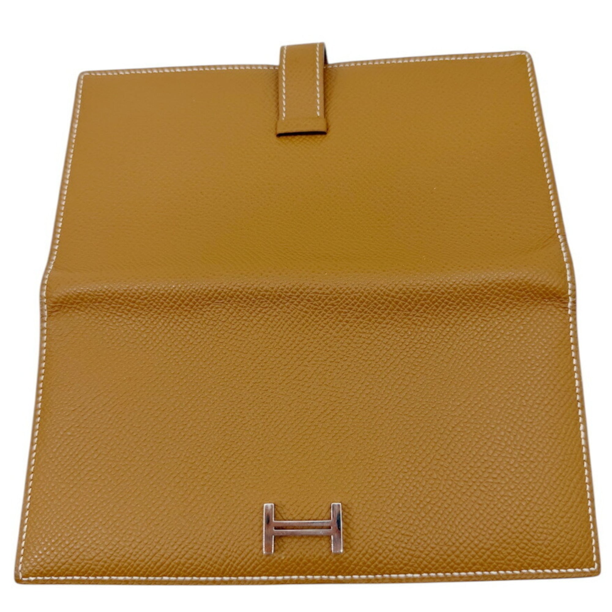 Hermes Gold Epsom Leather Long Wallet (Bi-Fold) (Pre-Owned)