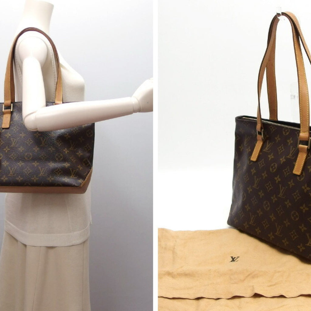 Louis Vuitton Brown Monogram Canvas Handbag Shoulder Bag Tote Bag (Pre-Owned)