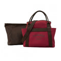 Hermes Red Color Canvas Tote Bag (Pre-Owned)