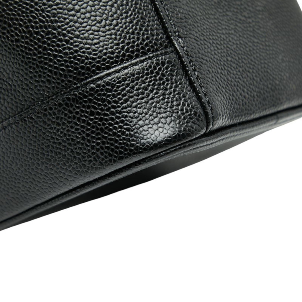 Chanel Black Grained Calfskin Vanity Bag (Pre-Owned)