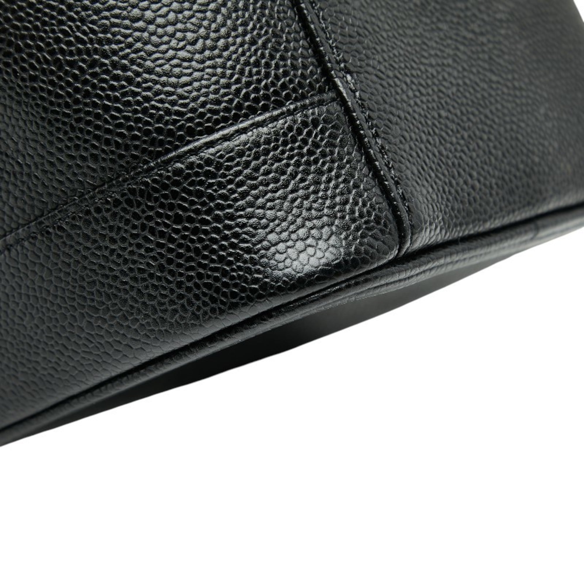 Chanel Black Grained Calfskin Vanity Bag (Pre-Owned)
