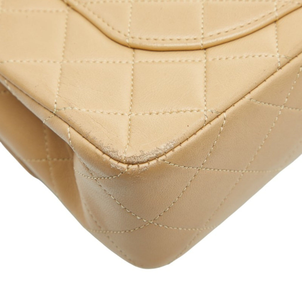 Chanel Beige Leather Shoulder Bag (Pre-Owned)