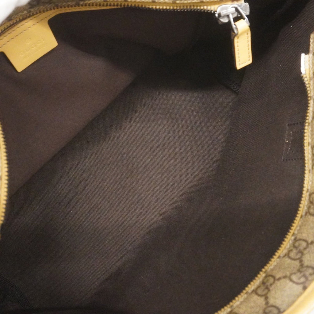 Gucci Beige Brown Pvc Handbag (Pre-Owned)