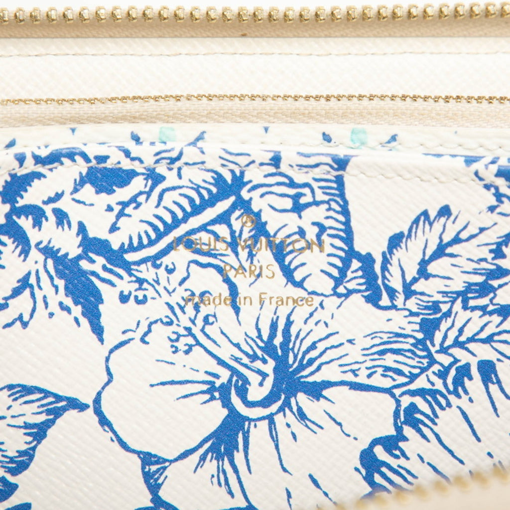 Louis Vuitton Blue White Pvc Long Wallet (Bi-Fold) (Pre-Owned)