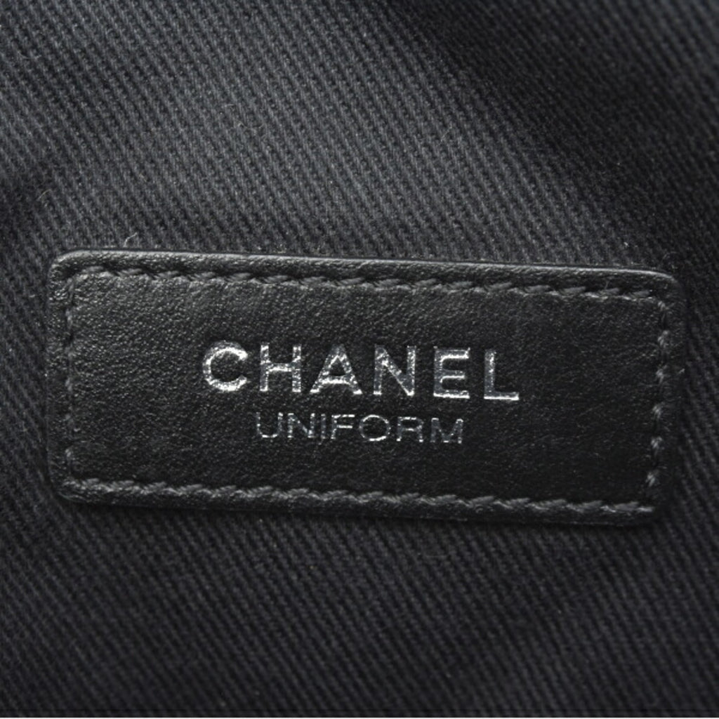Chanel Matelasse Black Leather Fanny Pack (Pre-Owned)