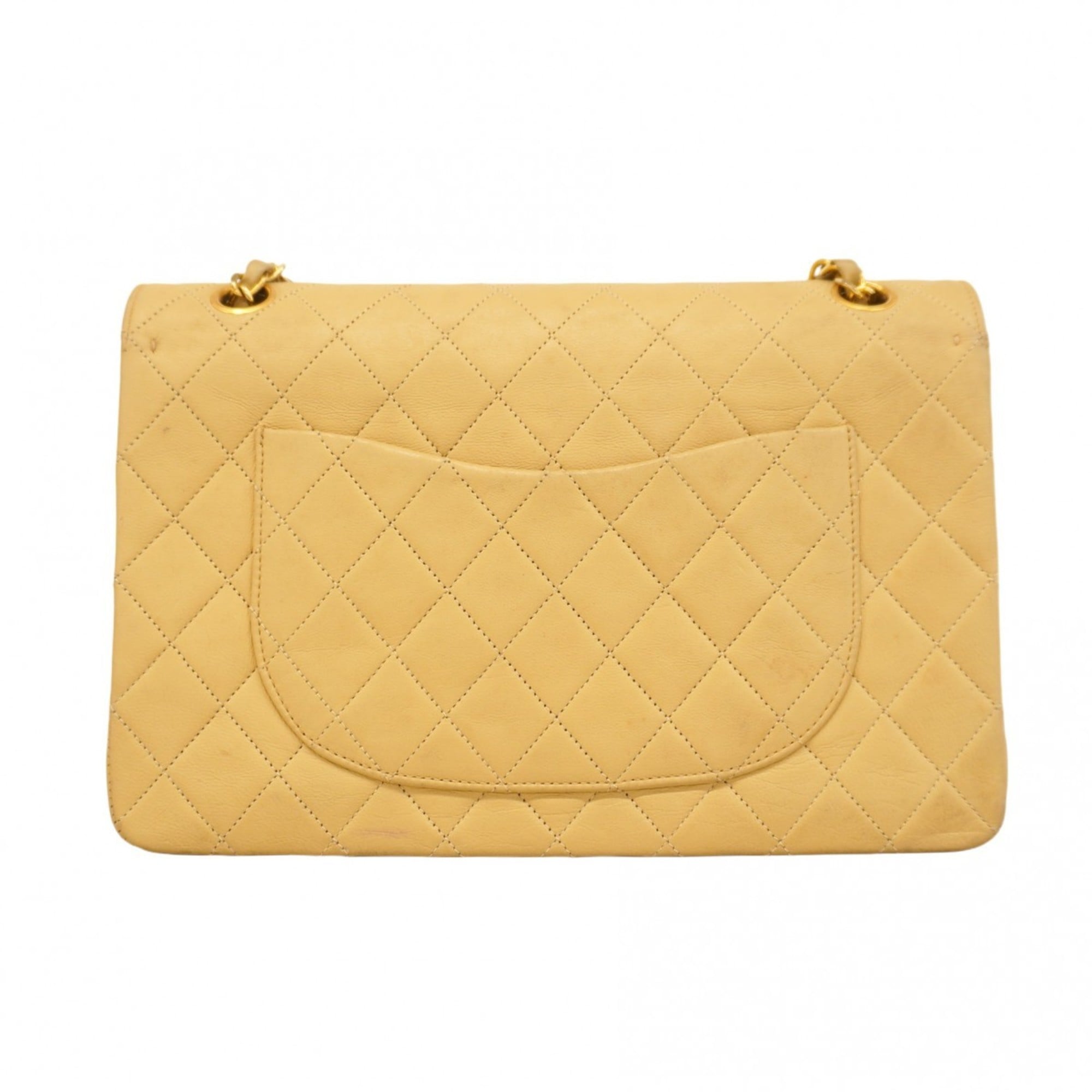 Chanel Beige Leather Shoulder Bag (Pre-Owned)