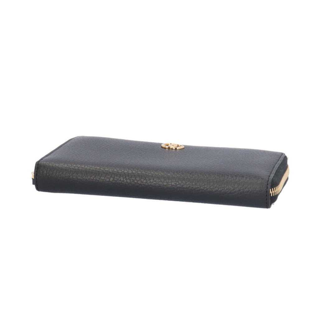 Gucci Black Leather Long Wallet (Bi-Fold) (Pre-Owned)