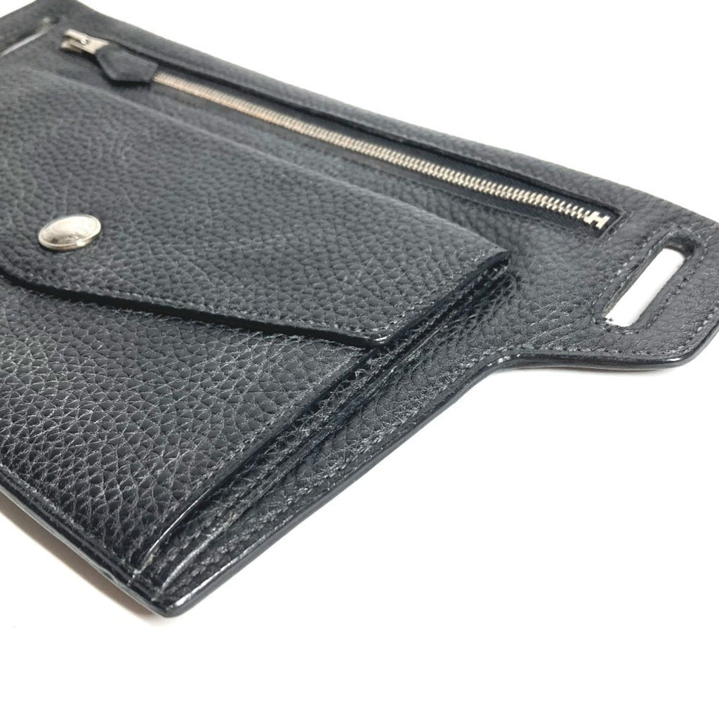 Hermes Black Leather Fanny Pack (Pre-Owned)
