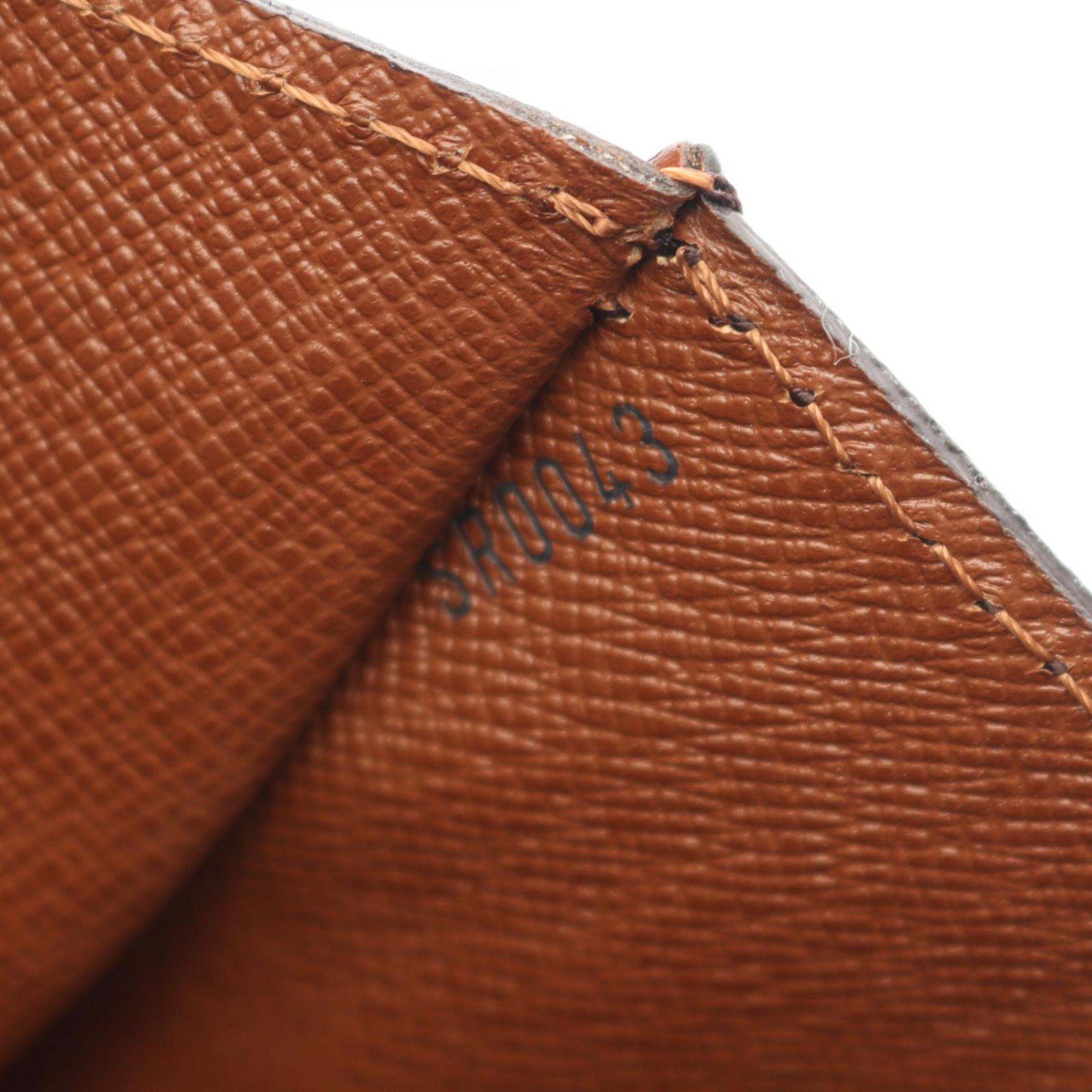 Louis Vuitton Brown Monogram Coated Canvas Leather Handbag (Pre-Owned)