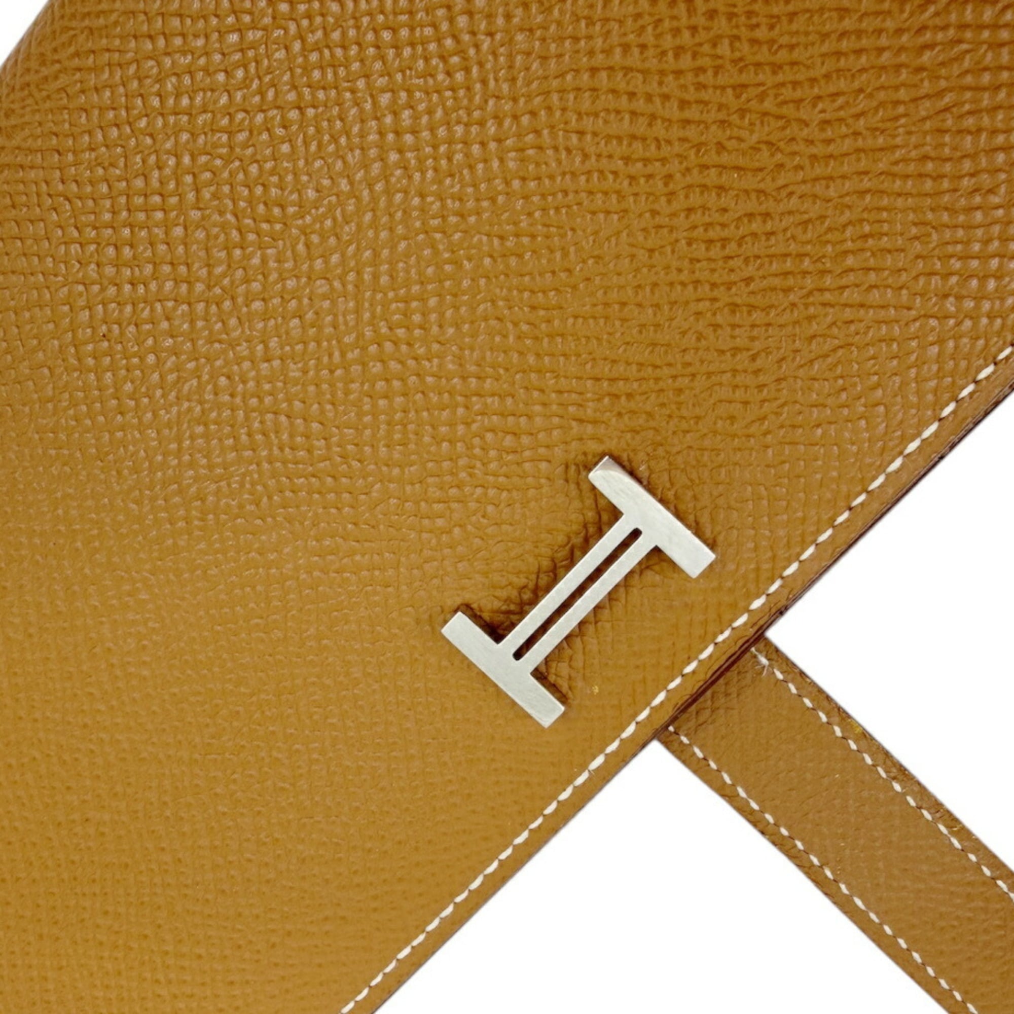 Hermes Gold Epsom Leather Long Wallet (Bi-Fold) (Pre-Owned)
