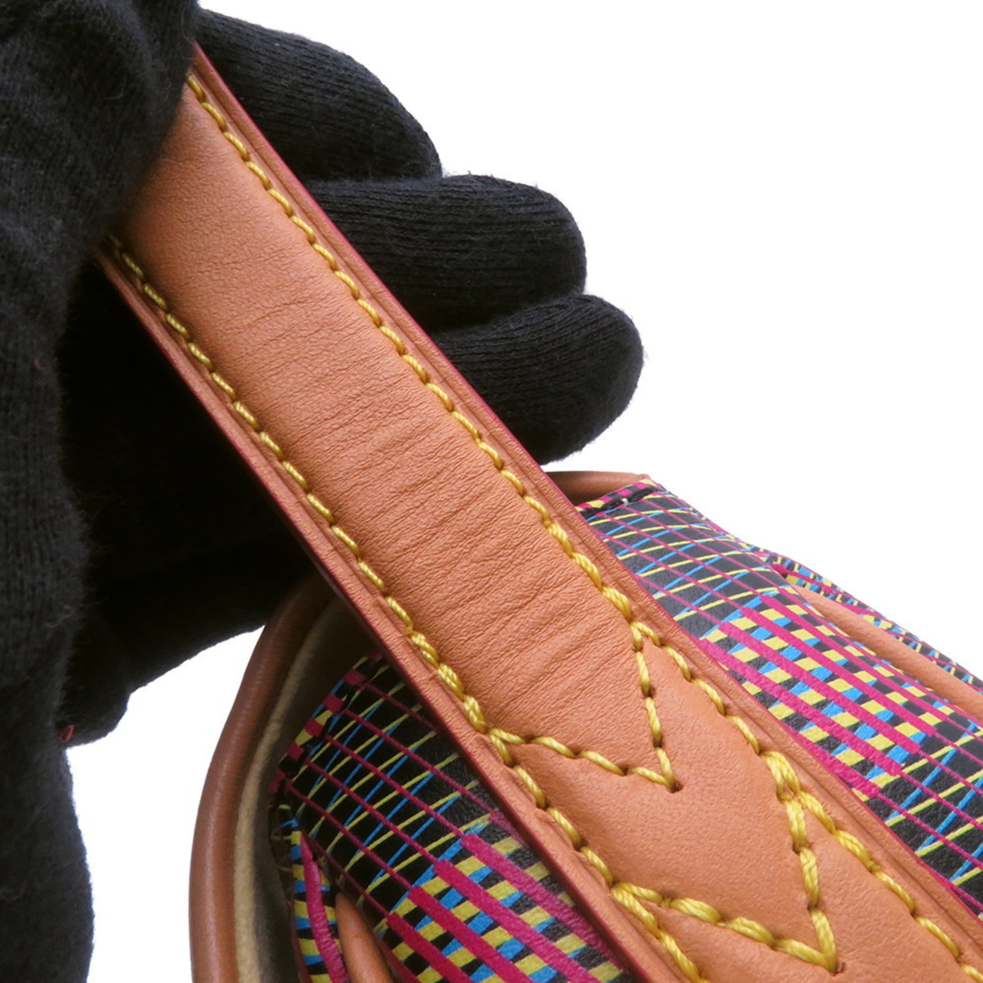 Louis Vuitton Monogram Multi-Color Pink Monogram Leather Shoulder Bag (Pre-Owned)