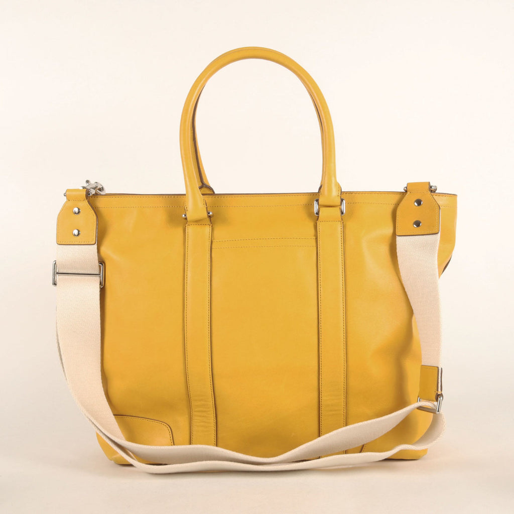 Coach Yellow Leather Tote Bag (Pre-Owned)