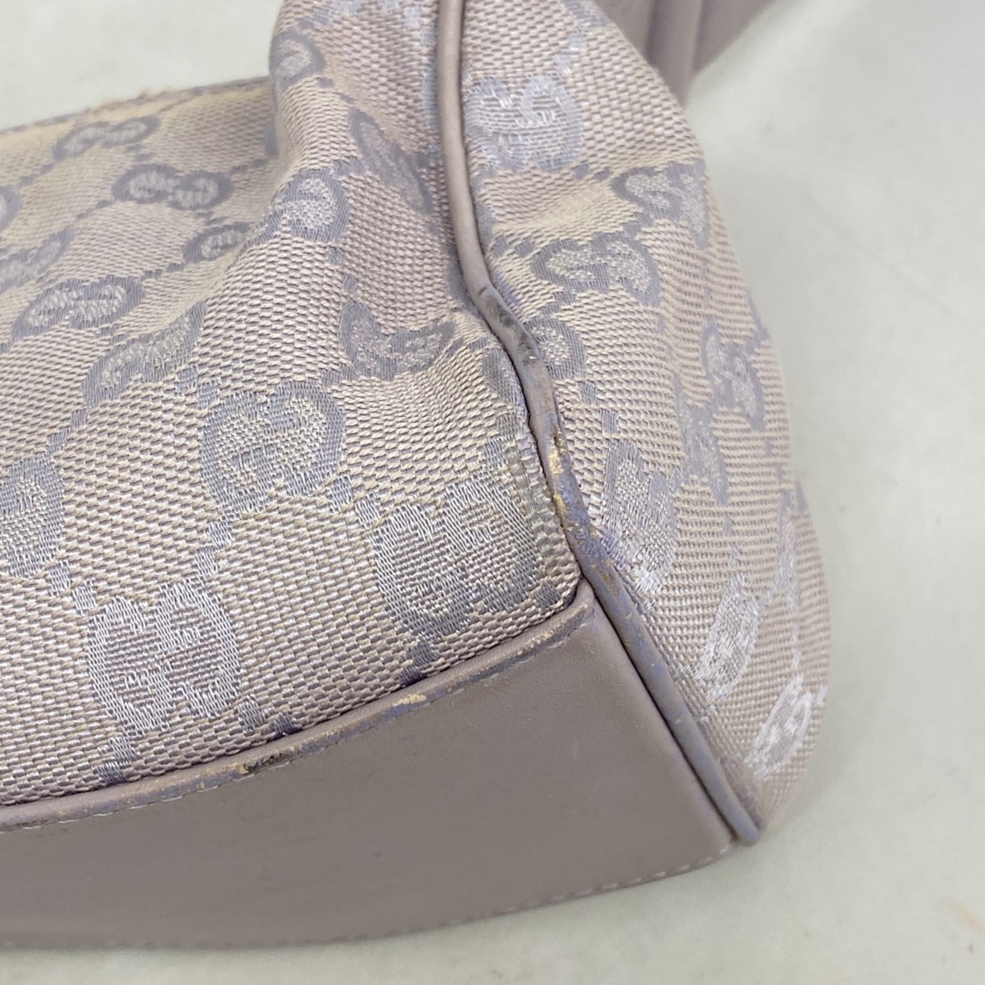 Gucci Purple Canvas Shoulder Bag (Pre-Owned)