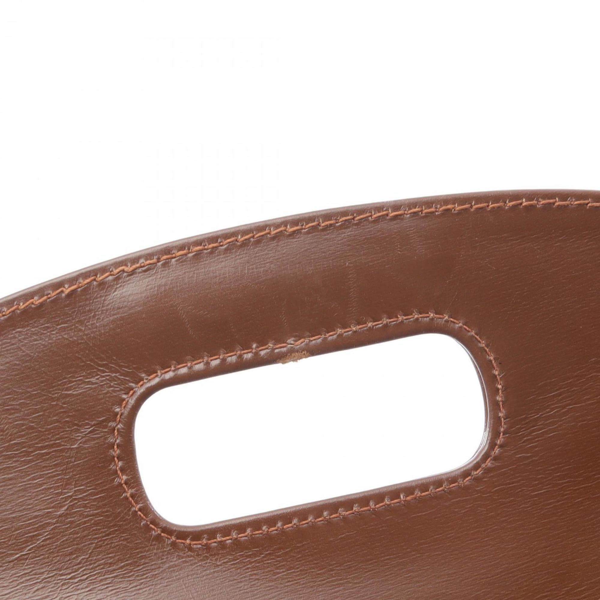 Gucci Brown Leather Handbag (Pre-Owned)