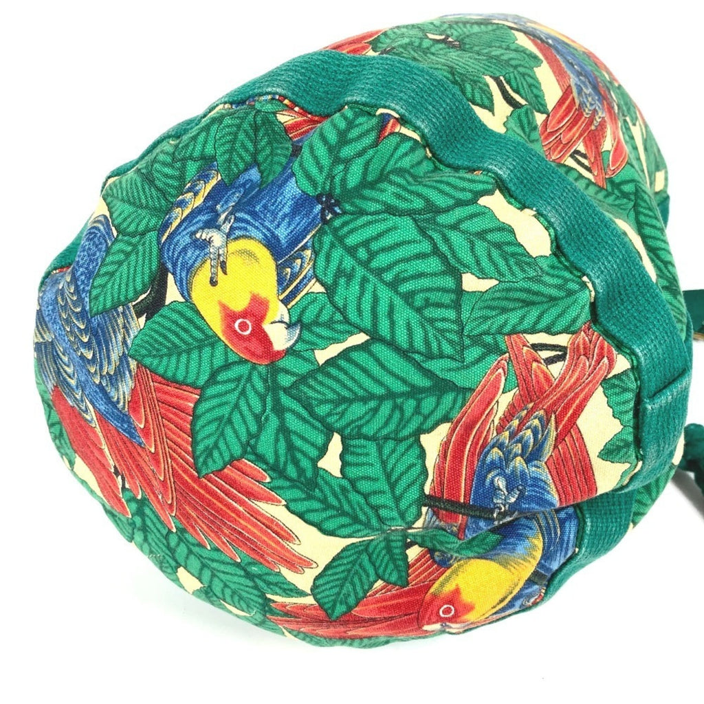 Hermes Green Multi-Color Cotton Shoulder Bag (Pre-Owned)