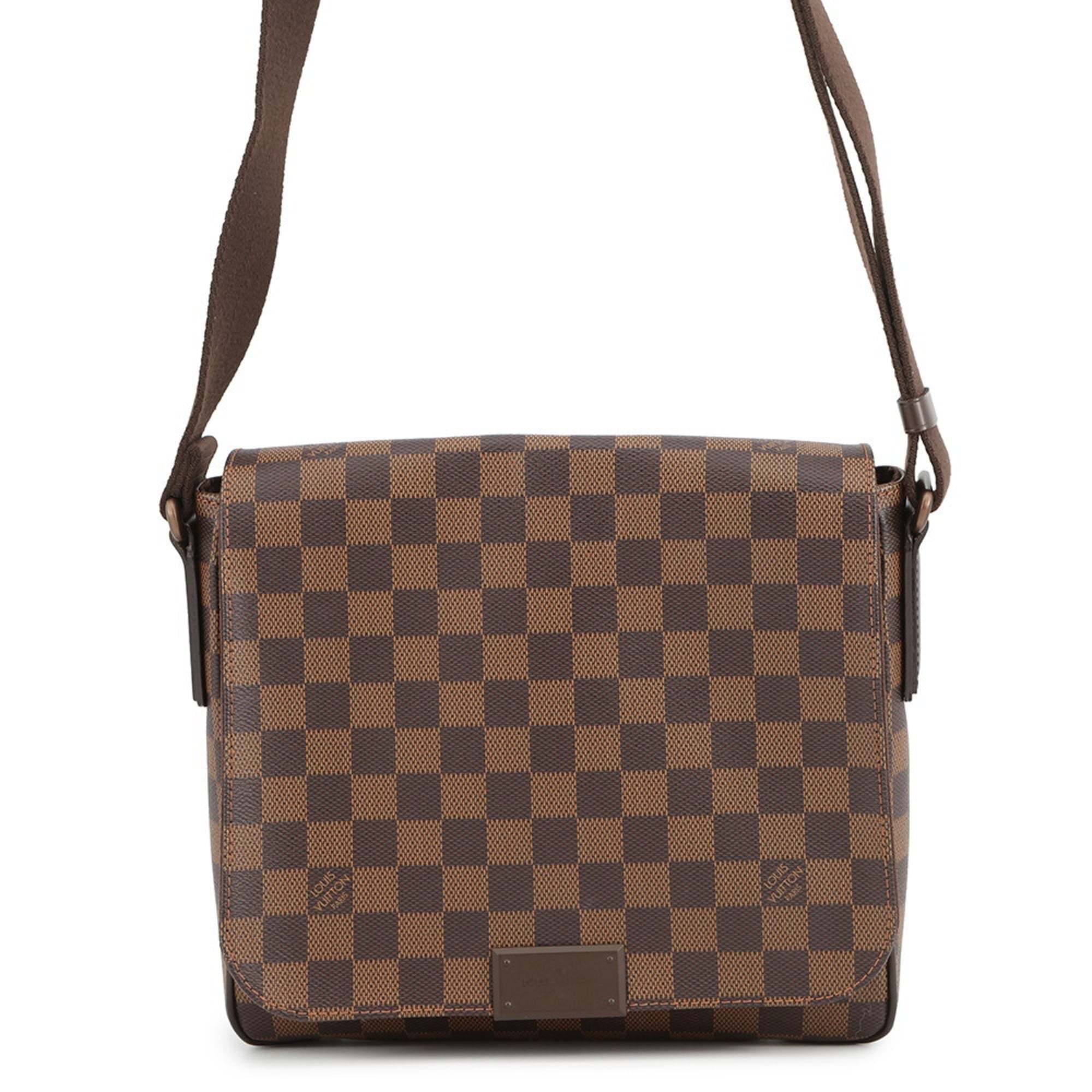 Louis Vuitton Damier Brown Damier Canvas Ebene Shoulder Bag (Pre-Owned)