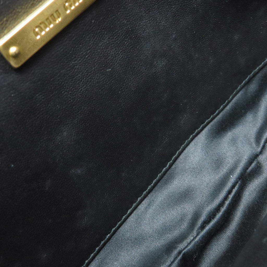 Miu Miu Black Leather Shoulder Bag (Pre-Owned)