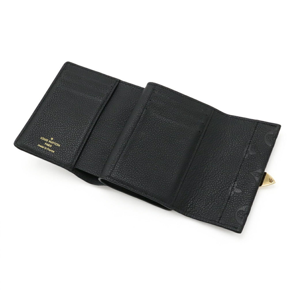 Louis Vuitton Monogram Empreinte Black Noir Monogram Empreinte Wallet (Tri-Fold) (Pre-Owned)