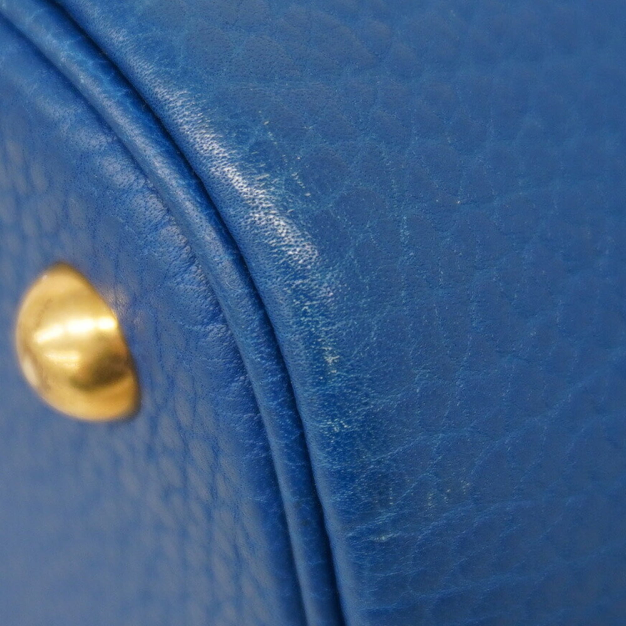 Hermes Blue Ardennes Leather Handbag (Pre-Owned)