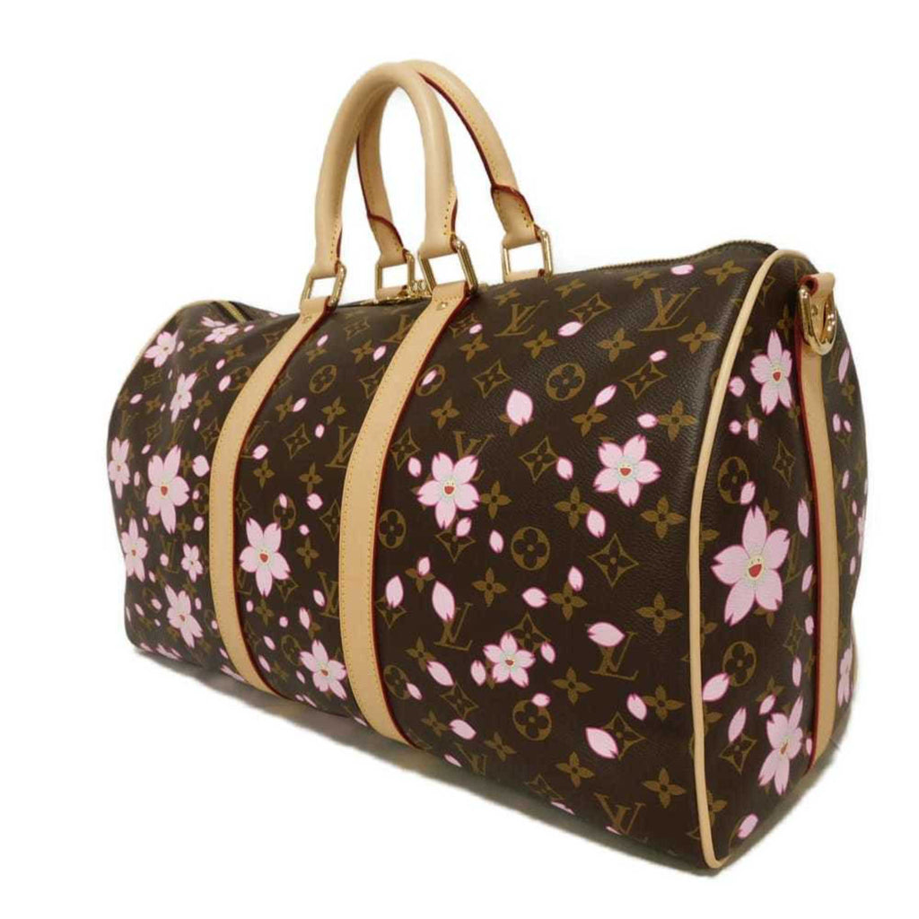 Louis Vuitton Blossom Brown Cherry Monogram Canvas Boston Bag (Pre-Owned)