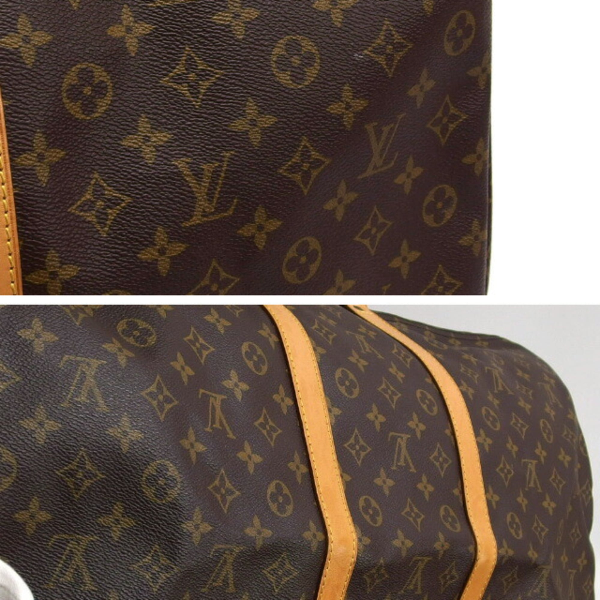 Louis Vuitton Brown Monogram Canvas Boston Bag (Pre-Owned)