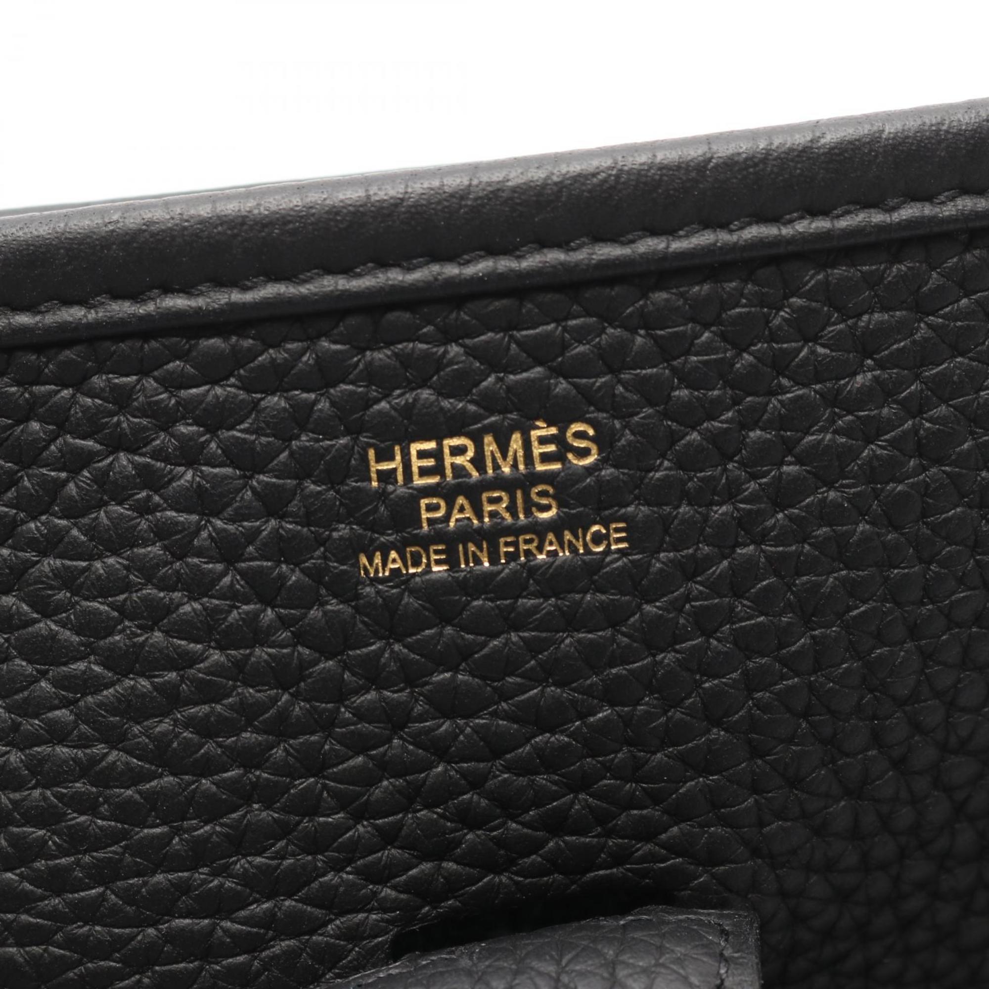 Hermes Black Taurillon Clemence Leather Leather Shoulder Bag (Pre-Owned)