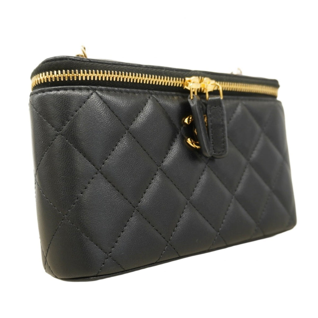 Chanel Black Leather Shoulder Bag (Pre-Owned)