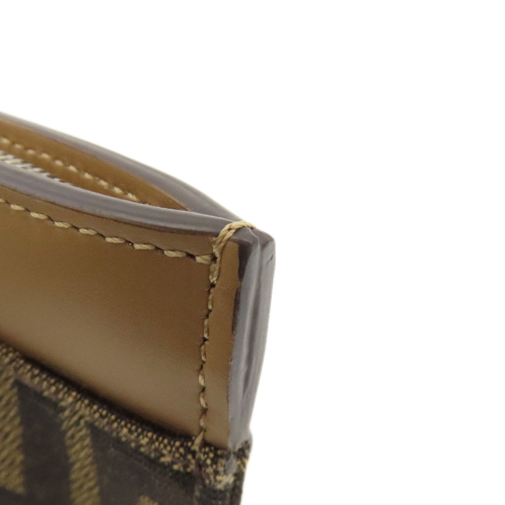 Fendi Brown Canvas Coin Purse/Coin Case (Pre-Owned)