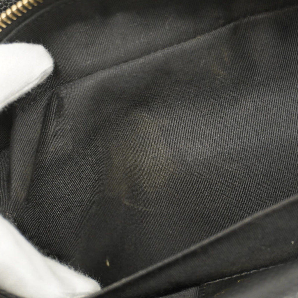 Chanel Black Grained Calfskin Shoulder Bag (Pre-Owned)