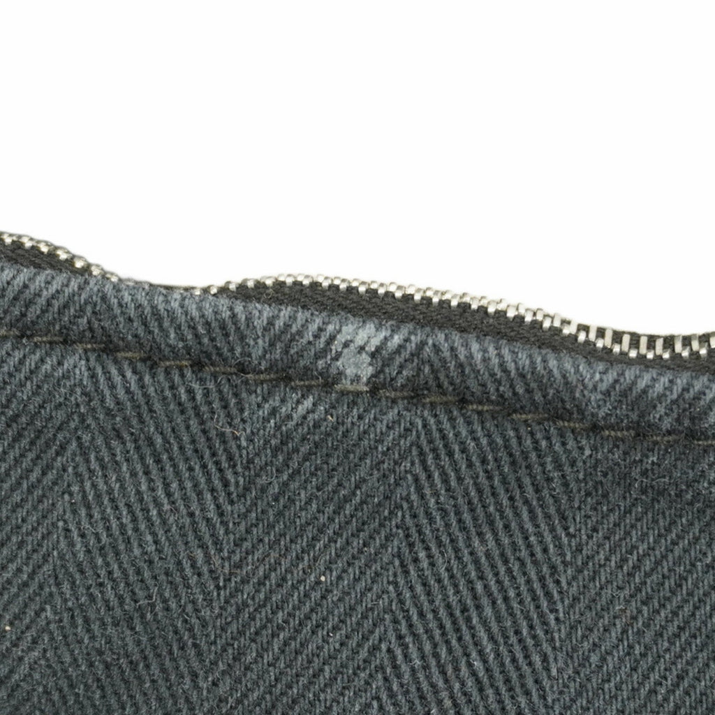 Hermes Black Toile Chevron Handbag (Pre-Owned)