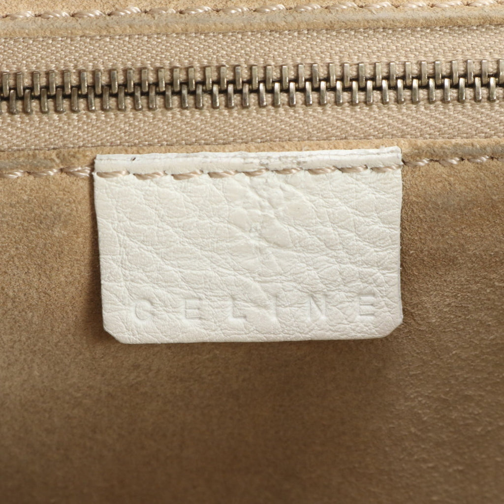 Celine White Leather Shoulder Bag (Pre-Owned)