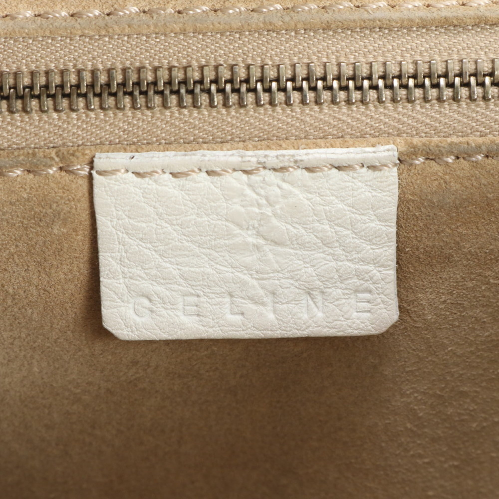 Celine White Leather Shoulder Bag (Pre-Owned)