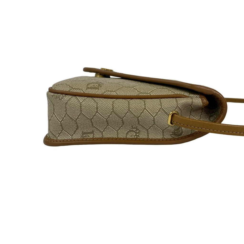 Christian Dior Beige Leather Pvc Pochette Shoulder Bag (Pre-Owned)