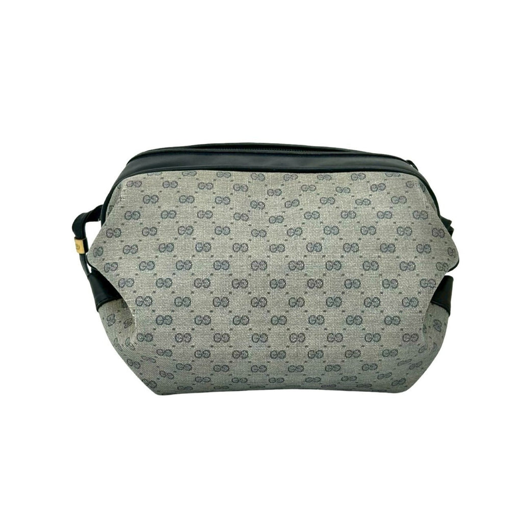 Gucci Navy Leather Pvc Pochette Shoulder Bag (Pre-Owned)
