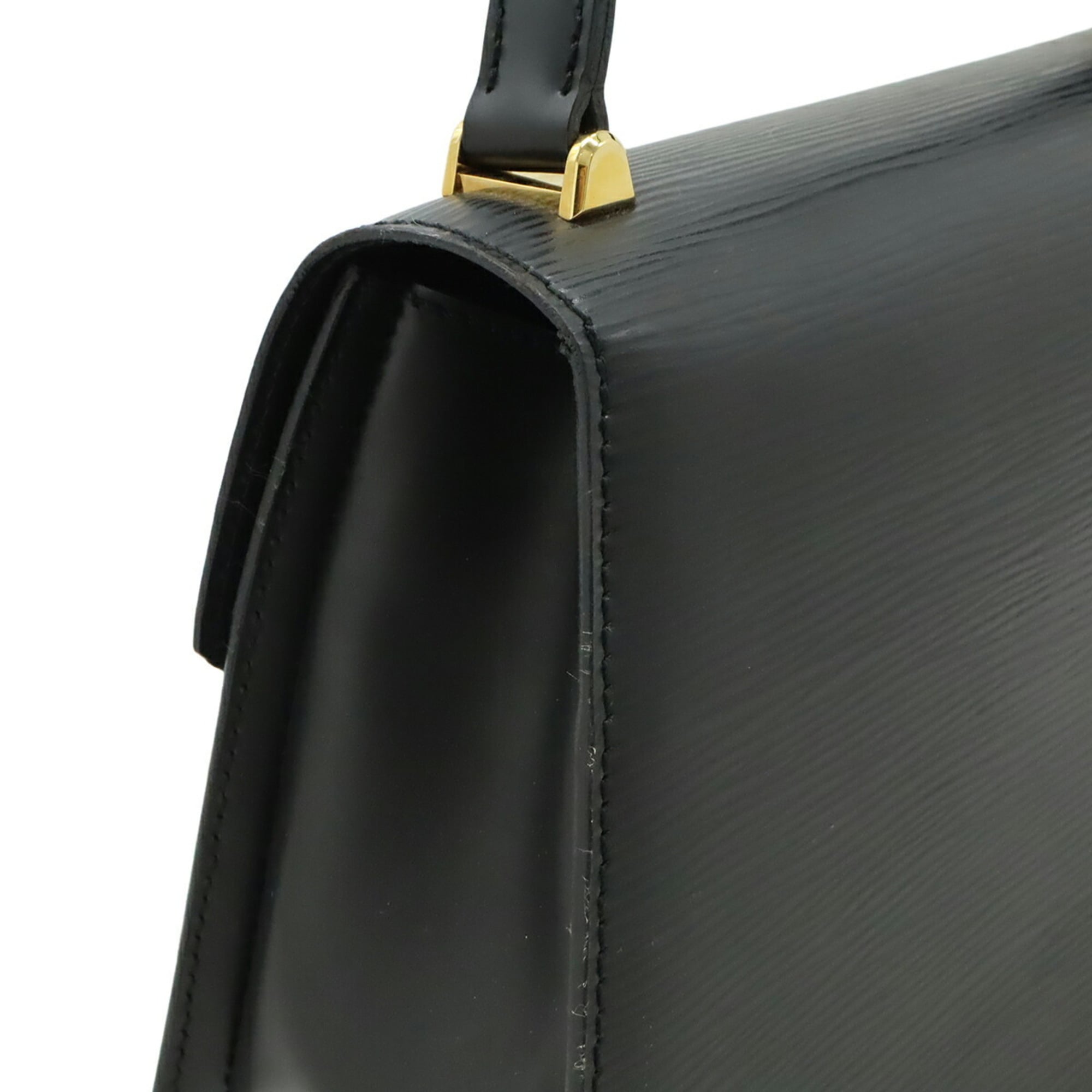 Louis Vuitton Black Noir Epi Leather Handbag Shoulder Bag (Pre-Owned)
