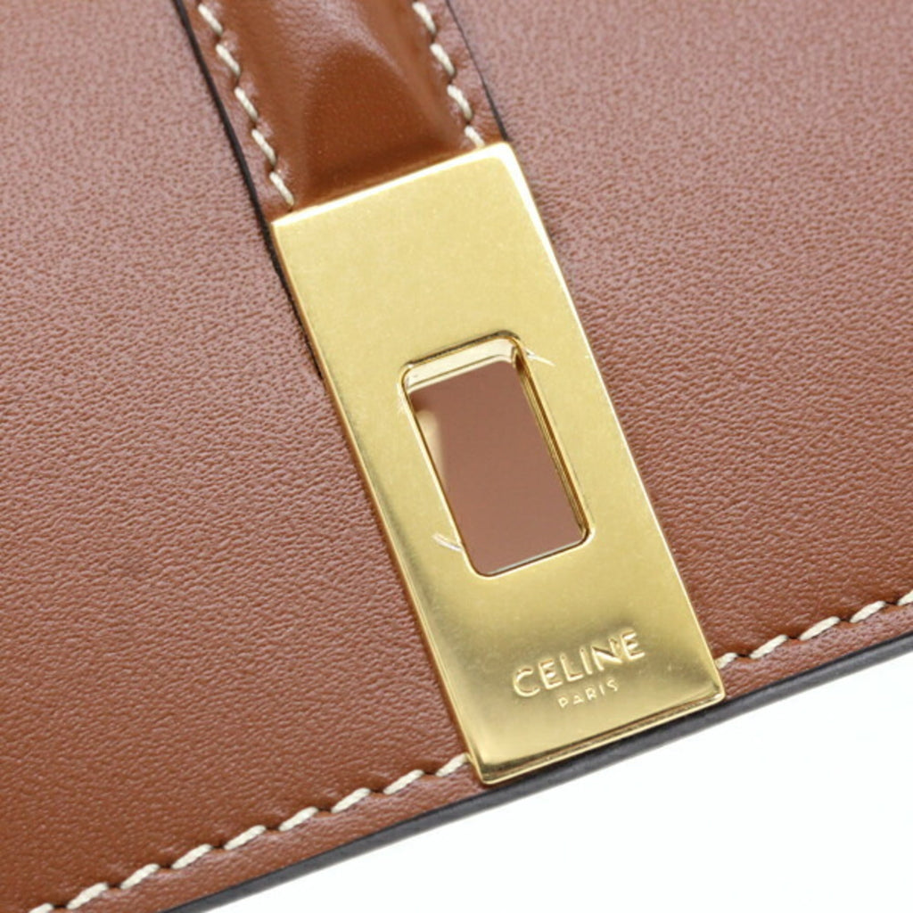 Celine Brown Leather Long Wallet (Bi-Fold) (Pre-Owned)